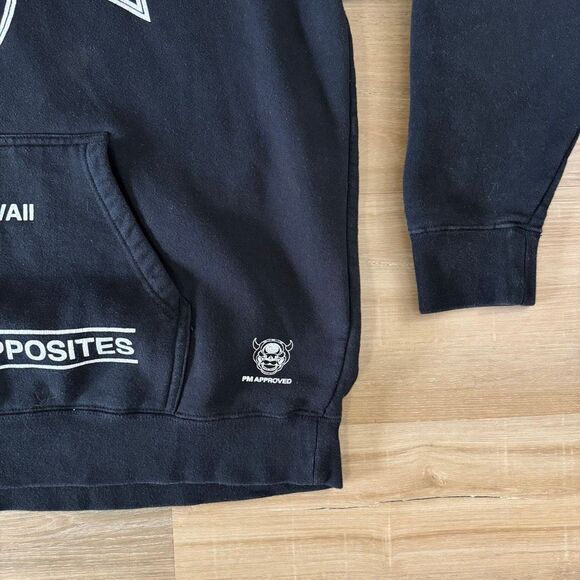 RVCA Bj Penn UFC Ichi Ban Team Hawaii Black Hoodie Size XL Octagon MMA BJJ Fight - Picture 2 of 9